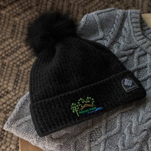 Mears Park Black pom-pom beanie