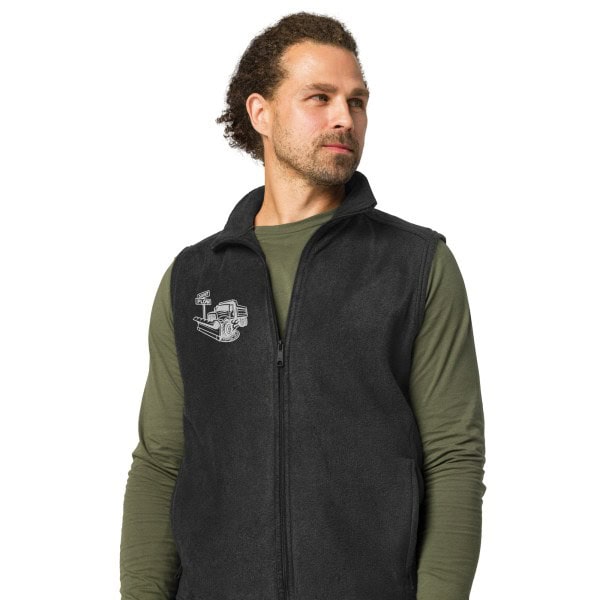 PLOW Men’s Columbia fleece vest - Image 3